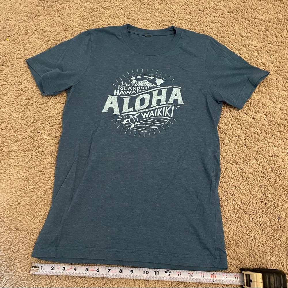 Aloha Waikiki Blue T-Shirt